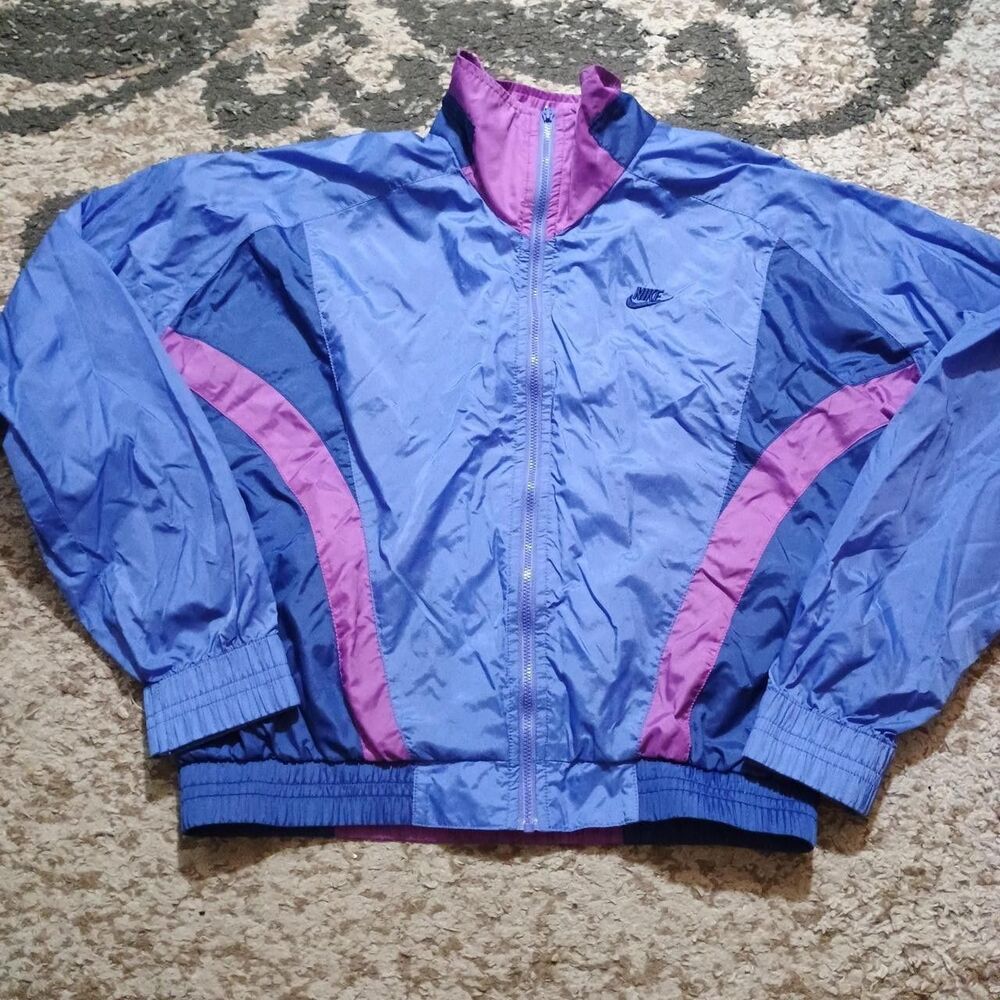 Vintage Nike Windbreaker Jacket Women's Purple M 90s